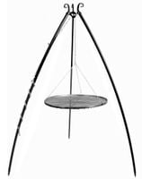 Grill na trójnogu 200 cm, LARGO, ruszt stal naturalna, 50 cm | TYLETEGOTU