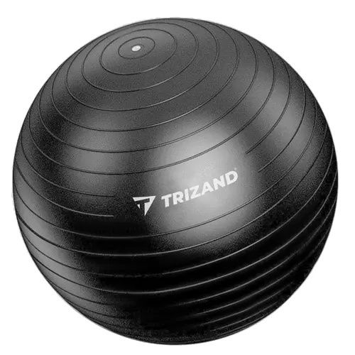 19182 Piłka do Ćwiczeń Refabilitacyjna do KOrekcji Postawy 65cm Czarna na Arena.pl