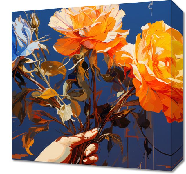 Obraz 40x40cm Żywy Uścisk zdjęcie 1