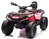 Quad Na Akumulator Can-Am Licencja 4x200W 24V Ekoskóra Koła Eva Różowy