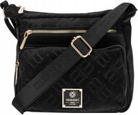 TOREBKA Damska LISTONOSZKA CZARNA MONNARI WODOODPORNA M LOGO KIESZONKI