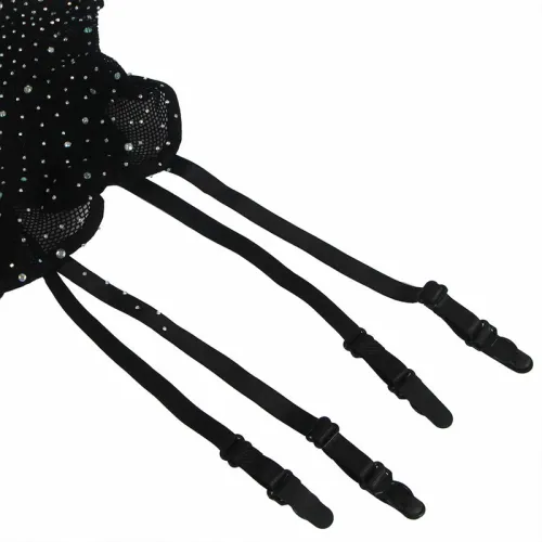 subblime 952174 bodystocking siateczkowy czarny z rękawiczkami, uniwersalny na Arena.pl