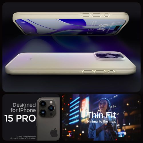 SPIGEN THIN FIT IPHONE 15 PRO MUTE BEIGE na Arena.pl