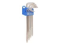 KOMPLET IMBUSÓW TORX EXTRA DŁUGIE 9 SZTUK T10 - T50 20319PR KING TONY