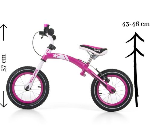 Rowerek Biegowy Young Pink na Arena.pl