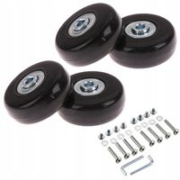 4 SZT ZESTAW KÓŁEK DO WALIZKI CZĘŚCI NAPRAWCZE BAGAŻY WALIZEK TOREB 50*18mm