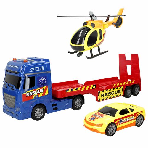 Ciężarówka Do przewozu Samochodów Speed & Go 55 x 17 x 12 cm (2 Sztuk) na Arena.pl