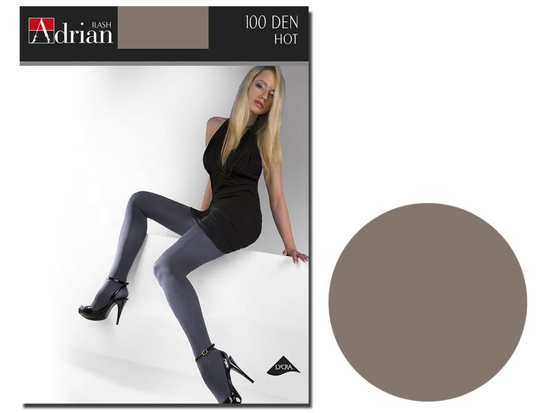 Rajstopy grube Hot Adrian 100 den Grigio 2 zdjęcie 1
