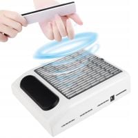 Pochłaniacz Pyłu do Paznokci z Filtrem i Regulacją Ssania do Manicure 80W