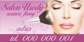 BANER REKLAMOWY salon kosmetyczny kosmetyka + projekt w cenie