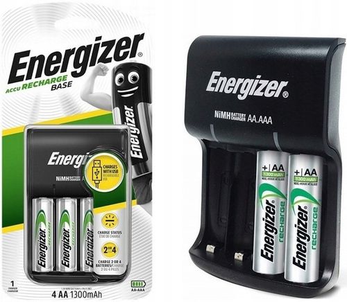 Ładowarka ENERGIZER Base Baterii AAA R3 AA R6 + 4x Akumulatorki AA 1300mAh na Arena.pl