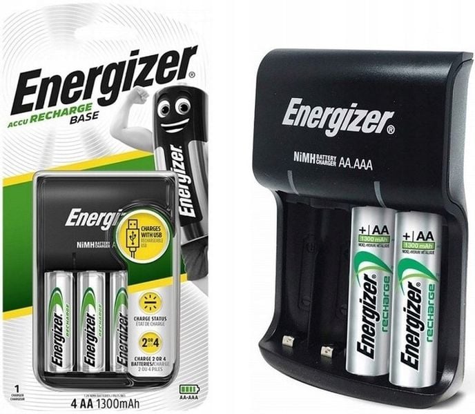 Ładowarka ENERGIZER Base Baterii AAA R3 AA R6 + 4x Akumulatorki AA 1300mAh zdjęcie 1