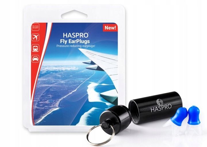 HASPRO FLY UNIVERSAL zatyczki do uszu stopery do samolotu 1 para zdjęcie 1