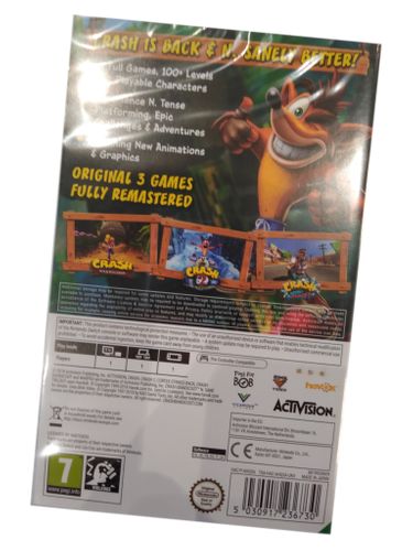 Crash Bandicoot N. Sane Trilogy (SWITCH) na Arena.pl