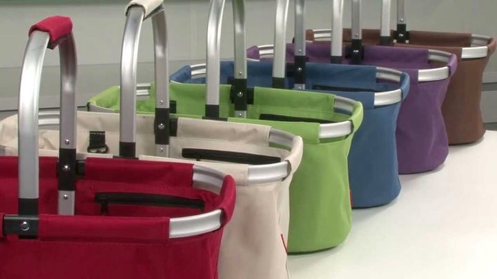 KOSZ KOSZYK SKŁADANY NA ZAKUPY PIKNIK CZERWONY zdjęcie 4