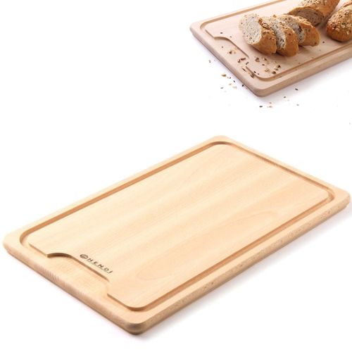 Deska do krojenia z wycięciem z drewna bukowego - Hendi 505205 na Arena.pl