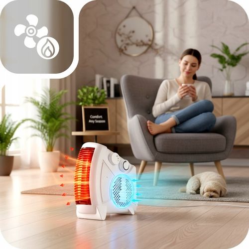 TERMOWENTYLATOR GRZEJNIK ELEKTRYCZNY 2000W FARELKA NAGRZEWACZ na Arena.pl