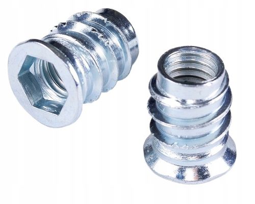 Mufa do drewna M8 x 20 mm 100 szt. dwugwintowa wkręcana z kołnierzem na Arena.pl