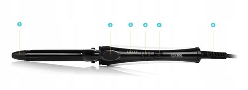 Lokówka do Włosów Długich Krótkich CERAMICZNA STOŻKOWA LOKI First na Arena.pl