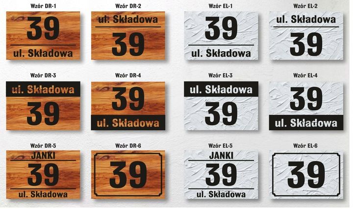 Tabliczka Tablica ADRESOWA ALUMINIOWA Numer domu zdjęcie 12