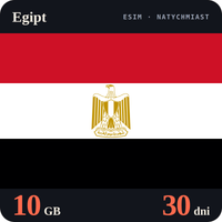 Karta eSIM Internet Egipt 10 GB na 30 dni - bez rejestracji