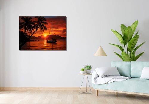 Obraz 100x70cm Tropikalny Zachód na Arena.pl
