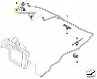 OE BMW DYSZA SPRYSKIWACZA SZYBY CZOŁOWEJ BMW 5 E60 E61 61667046060