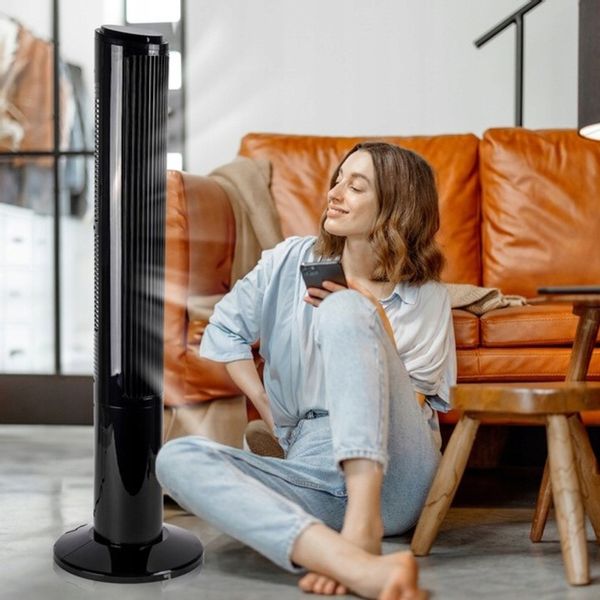 MOCNY wentylator KOLUMNOWY wiatrak podłogowy JONIZACJA OSCYLACJA CICHY zdjęcie 2