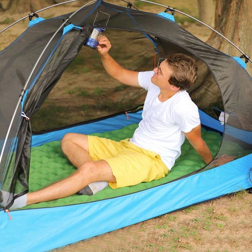 Materac dwuosobowy samopompujący zielony na Arena.pl