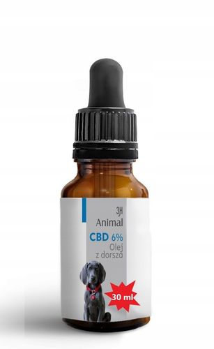 CBD 6% OLEJEK KONOPNY DLA PSÓW PSA KOTÓW KOTA 30ml FULL SPECTRUM CERTYFIKAT na Arena.pl