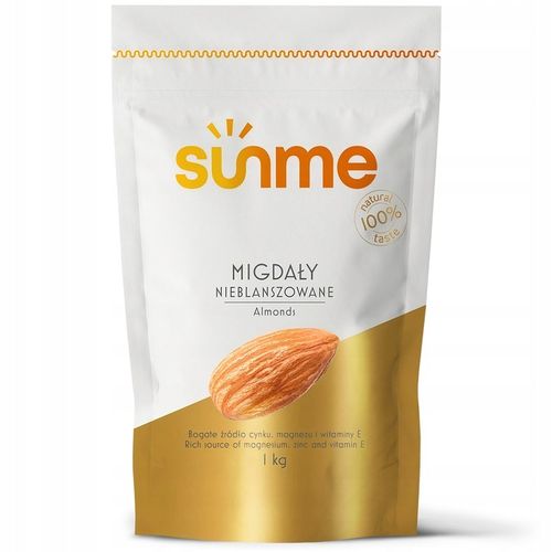 Migdały całe SUNME Migdał cały 1000g JAKOŚĆ 1kg Jakość na Arena.pl