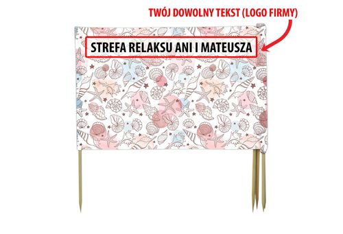 PARAWAN PLAŻOWY Muszelki z indywidualnym napisem 5 PANELI 57.5 na Arena.pl