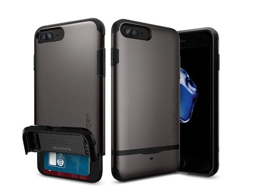 Etui Spigen Flip Case Armor iPhone 7 Plus Gunmetal na Arena.pl