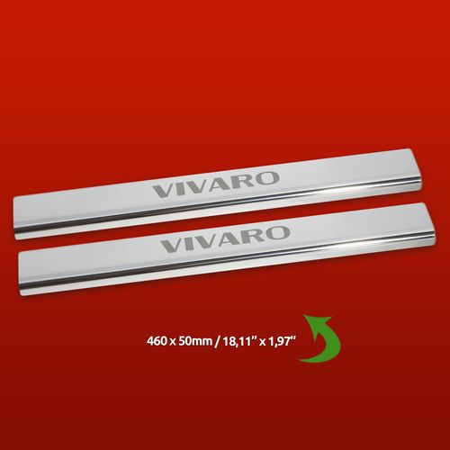 Listwa progowa OPEL/VAUXHALL VIVARO MK1 Stal nierdzewna 304 połysk 2szt na Arena.pl