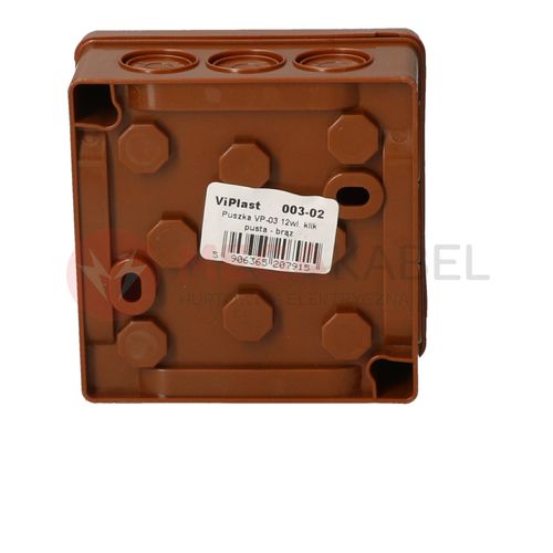 Puszka PF KLIK brązowa n/t 80x80x32 003-02 Viplast na Arena.pl