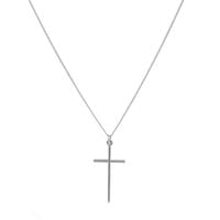 łańcuszek męski z krzyżem 50 cm (c22/men/30ag)