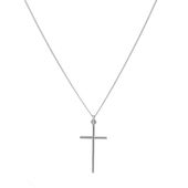 łańcuszek męski z krzyżem 50 cm (c22/men/30ag)