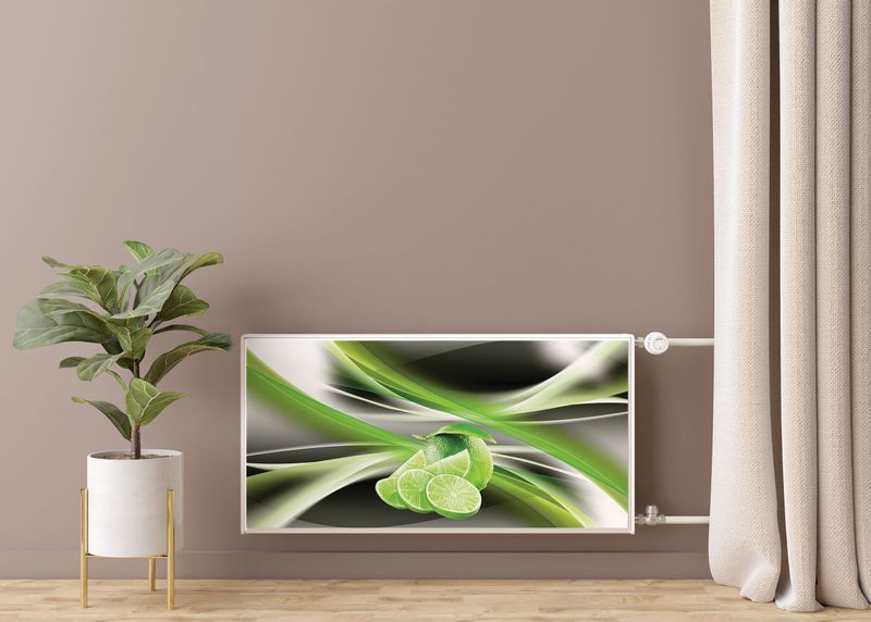 Mata MAGNETYCZNA Na Grzejnik Limonki Owoce Abstrakcja Cytrusy 110cm x 60cm zdjęcie 7