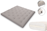 Materac z lateksem 200x200 - Pascall Futon Slim Latex - Szary