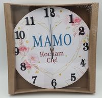 zegar ścienny 30 cm Mamo Kocham Cię
