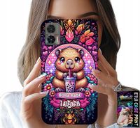 ETUI DO MOTOROLA EDGE 30 NEO - SŁODKA KAPIBARA Z SZEJKIEM, SUPER WZORY