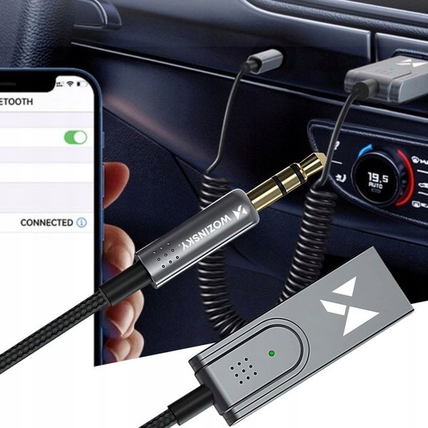 TRANSMITER BLUETOOTH FM SAMOCHODOWY ODBIORNIK AUDIO ADAPTER DO AUX USB zdjęcie 13