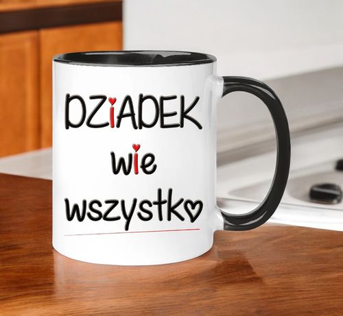 KUBEK Z NADRUKIEM ŚMIESZNY PREZENT DZIEŃ DZIADKA URODZINY IMIENINY DZIADEK na Arena.pl