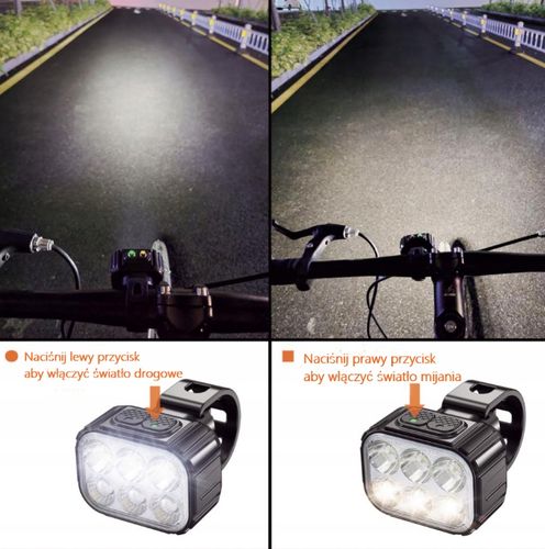 LAMPKA ROWEROWA x2 PRZÓD TYŁ SPECTER IGO 500lm NEW na Arena.pl