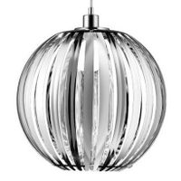 Kulista lampa wisząca Zucca 304100106 crystal glamour do salonu chrom