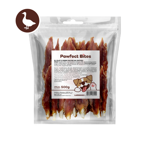 Piers z kaczki filet na patyku przysmak przekąska dla psa naturalne 500g na Arena.pl