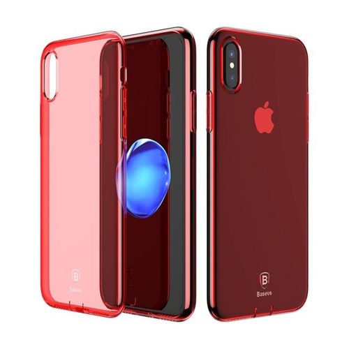 Etui Baseus Simple Series Case do smartfona iPhone X / XS, czerwone na Arena.pl