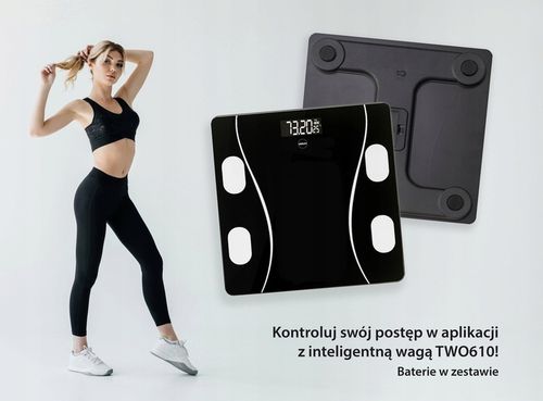 WAGA ŁAZIENKOWA ANALITYCZNA BMI ELEKTRONICZNA BLUETOOTH SZKLANA DO 180kg na Arena.pl