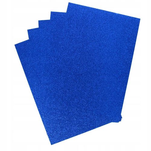 Karton Brokatowy Niebieski A4 210G (5) 8145 na Arena.pl