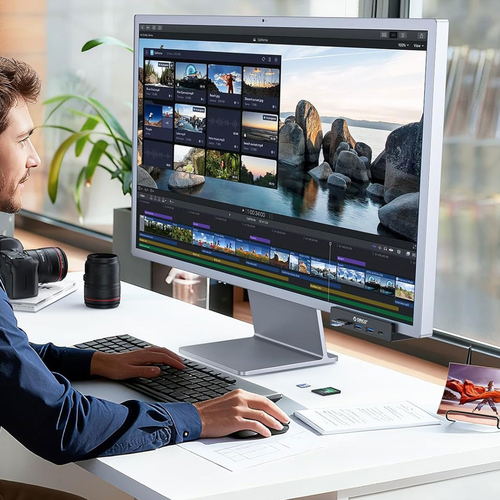 Orico Aktywny hub USB-C 10Gbps, 15W, przykręcany, 2x USB-A, czytnik SD, na Arena.pl